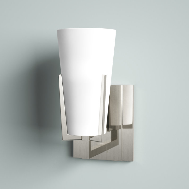 Booth 1 - Light Bath Sconce, Satin Nickel