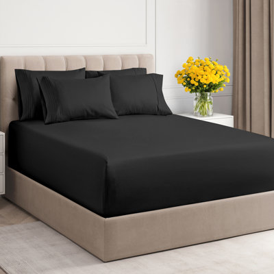 Extra Deep Pocket Sheet Set, Cooling & Breathable Bed Sheets, Soft Hotel Luxury Bedding, Fits 18–24 Inch Mattress