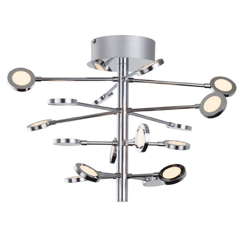Lustre linéaire spoutnik moderne 16 lumières del Palu