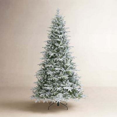 Frosted Pre-Lit Fir Christmas Tree