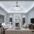 42 Inch - Silver Crystal Fan Chandelier - Remote Control / Dimmable / Variable Speed - Suitable For Living Room And Any Room