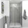 44'' - 48'' W x 76'' H Pivot Semi-Frameless Shower Door with Clear Glass