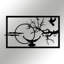 Élégant accessoire mural décoratif en métal, finition noire, 25,8 po x 15 po | Fabrication 100% métal, épaisseur: 0,05 pouce | Parfait pour la décoration intérieure, le salon et les espaces de bureau, design durable et élégant