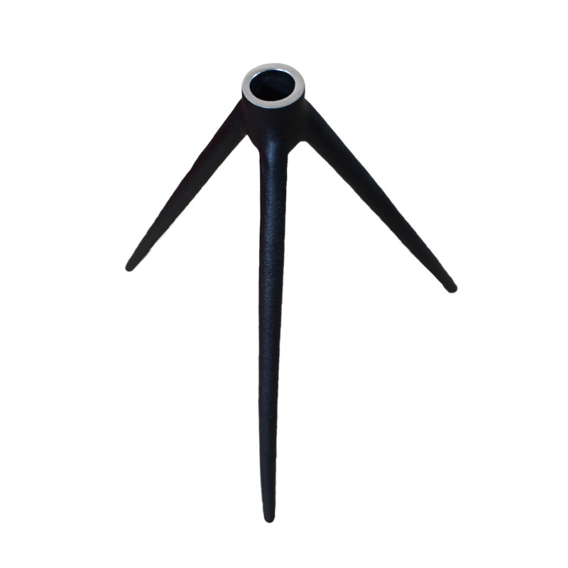 Aluminum Tabletop Candlestick, 21" H x 10.8" W x 22.6" D