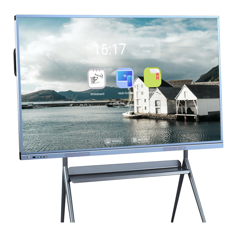 Smart TV JYXCN de 65 pouces avec télécommande infrarouge et profils multi-utilisateurs Système à double OS et multi-touch pour le salon, le bureau et la chambre à coucher