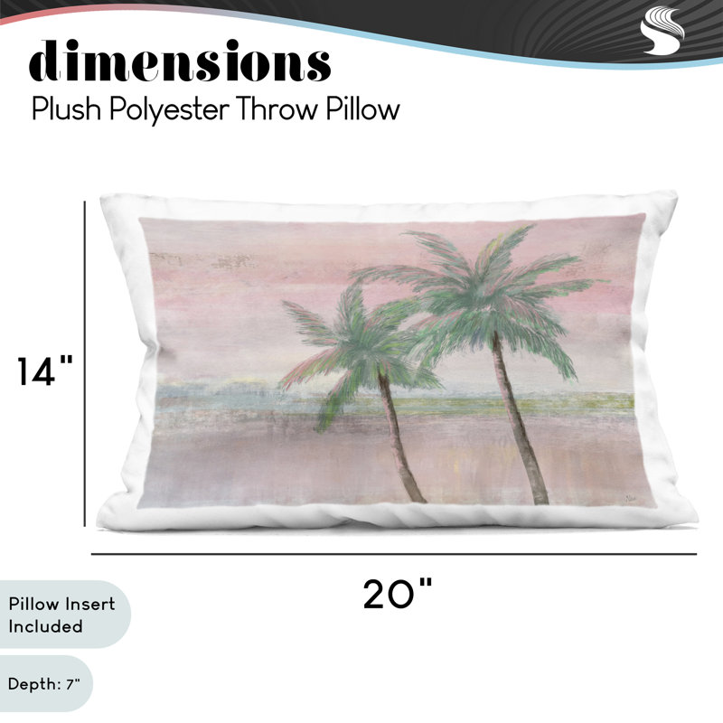 Coussin décoratif Sunset Palms at Dusk
