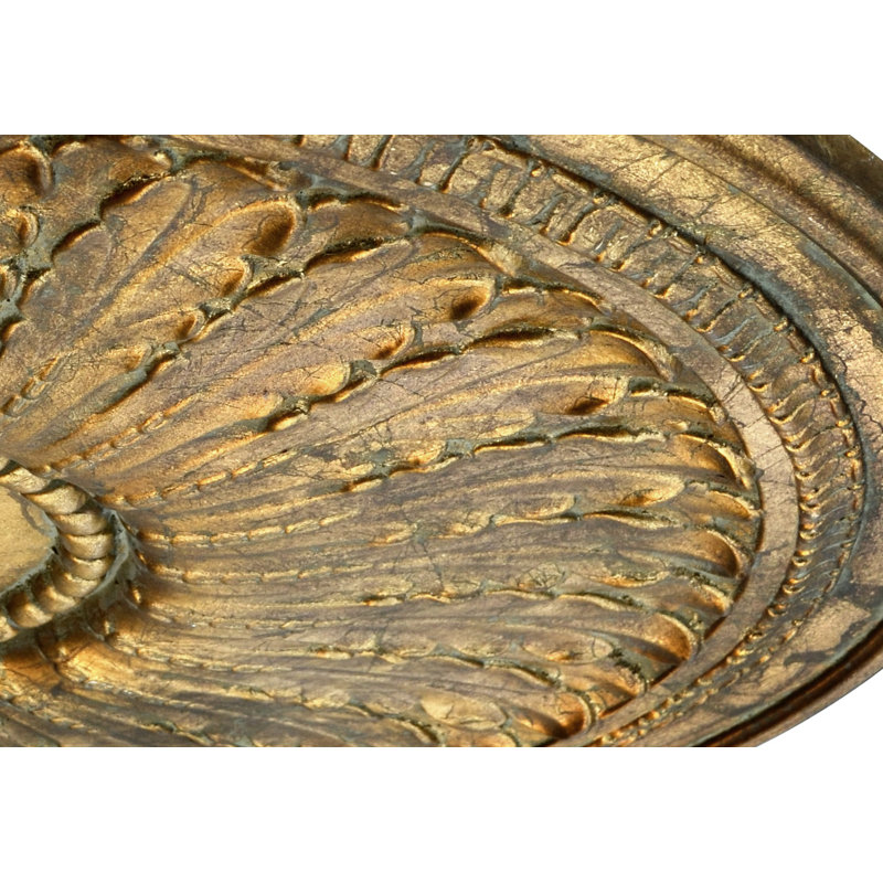 Classic Petite Gilt Chandelier Ceiling Medallion