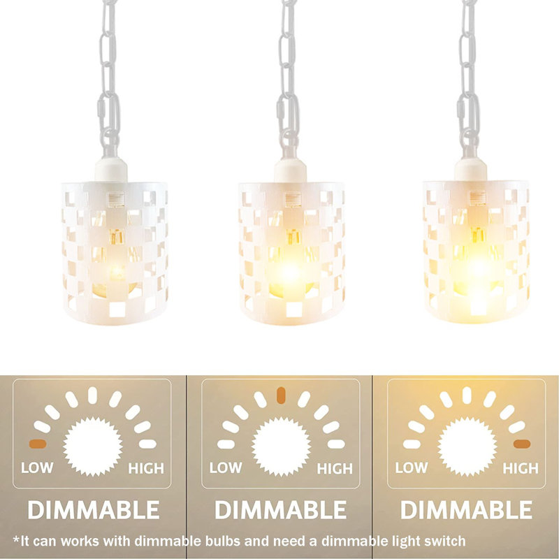 Trapeza 3 - Light Kitchen Island Pendant, White