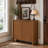 31.5" Solid Wood Veneer Accent Cabinet-123328746