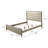Wood Panel Bed Rustic Beige-795538442