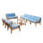 Streetman Acacia 8 - Person Patio Conversation Set with Cushions-138147069