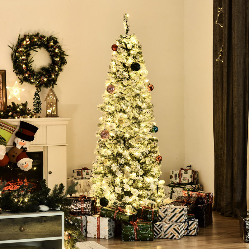 Arbre de Noël artificiel avec embouts, 250 lumières et 462 embouts faciles à transporter