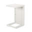 Table en forme de C Cape Coral Alu - blanc-762297478