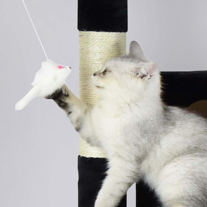 72'' H Cat Tree, Black
