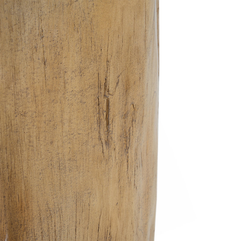 Table d'appoint en bois peint à la main 16,25 pouces MGO pour une utilisation polyvalente à l'intérieur comme à l'extérieur