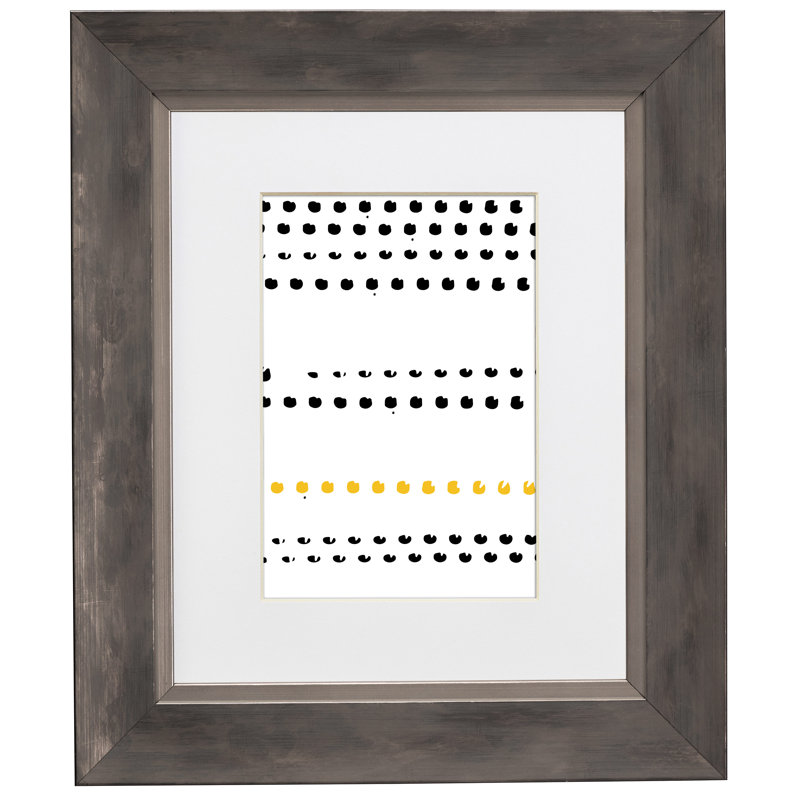 Cadre pour photo simple Heckstall, gris, 16 po x 16 po emmêlé à 12 po x 12 po