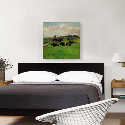 " Landscape With Group Of Five Cows 1901 " by Piet Mondrian Painting Print