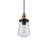 Williston Forge Modern Black Mini 1-Light Glass Pendant Light | Wayfair