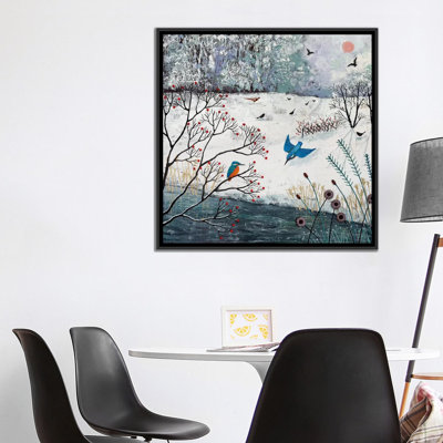 «Winter Kingfishers», reproduction sur toile