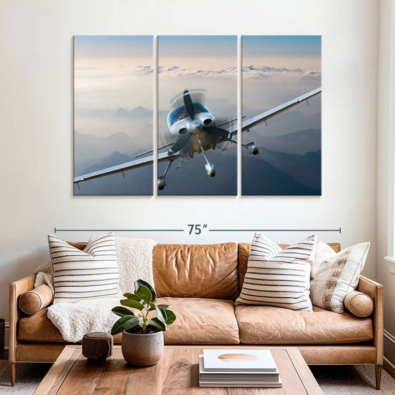 Mehar Private Propeller Plane, 28" H x 45" W