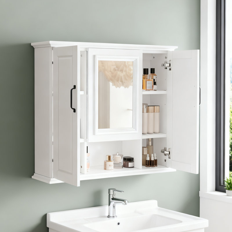 Armoire murale de salle de bain avec miroir