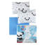 Ensemble de housse de couette pour bébé Ranforce, 2 taies d'oreiller (35 x 45 cm) et housse de couette (39,4 x 59,1 pouces) | 100% coton, 117 fils, lavable à la machine | Design élégant blanc, bleu, noir et rouge pour chambre de bébé