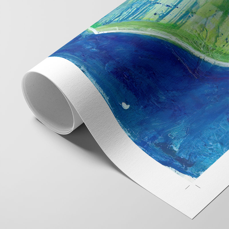 GeometricInCoolV -Canvas Print Only - NOT FRAMED