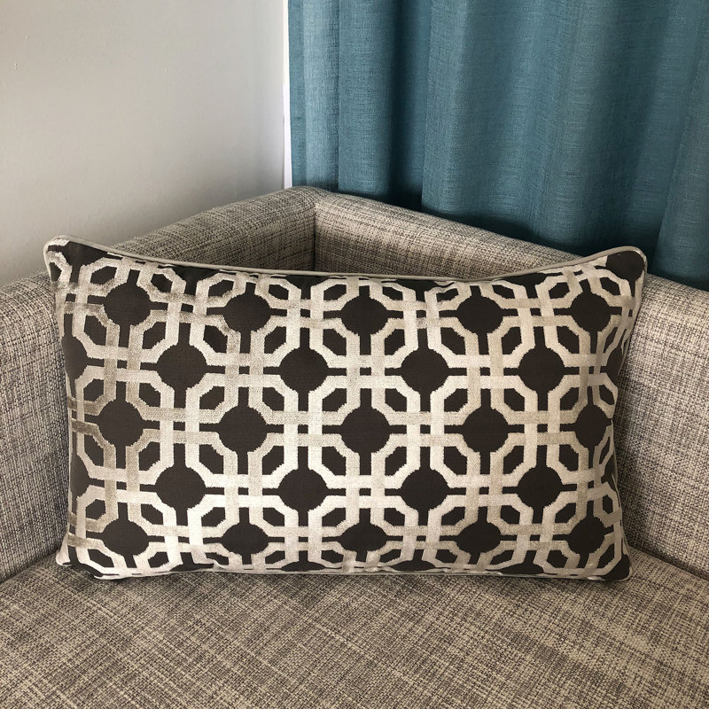 Martina Lumbar Pillow Cover & Insert, Gray