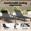 vidaXL Sunbed Reclining Poly Rattan Outdoor Seating Terrace-366317257