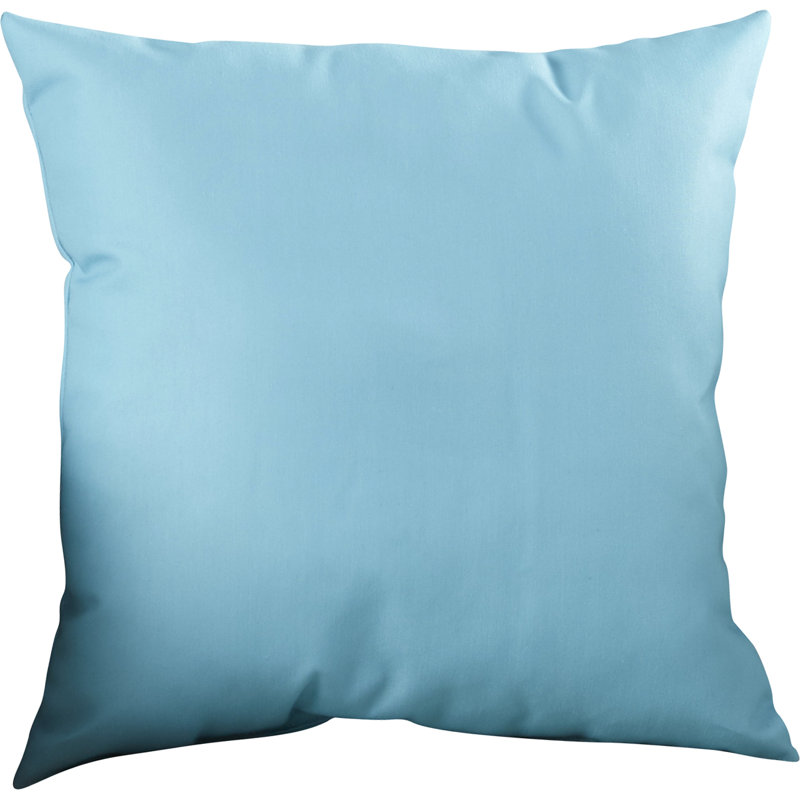 Bourrure de coussin de forme carré, H 18 po x l 18 po, Bahamas / Bleu