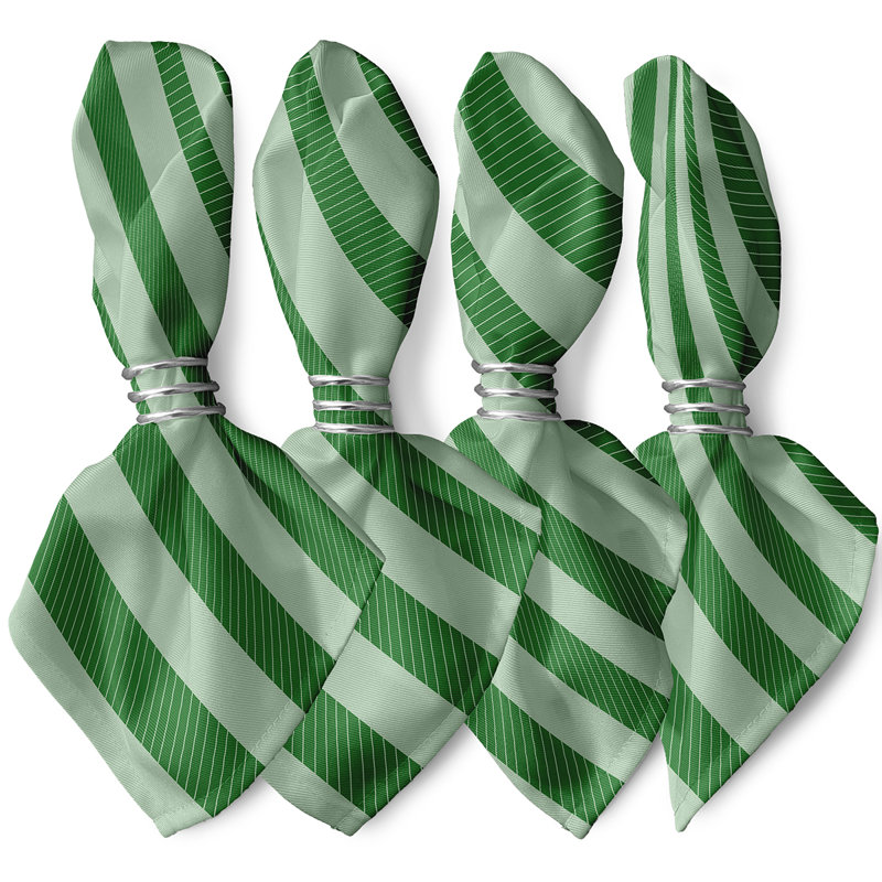 Ensemble de serviettes 4 pièces Goddard, L 18 po x L 18 po, Vert feuille