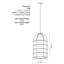 Luminaire suspendu en lin Latitude Run