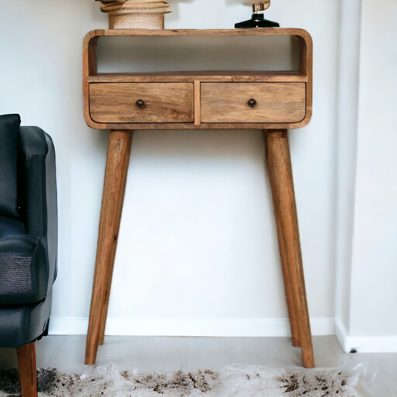 Livi Solid Wood Console Table, Oak