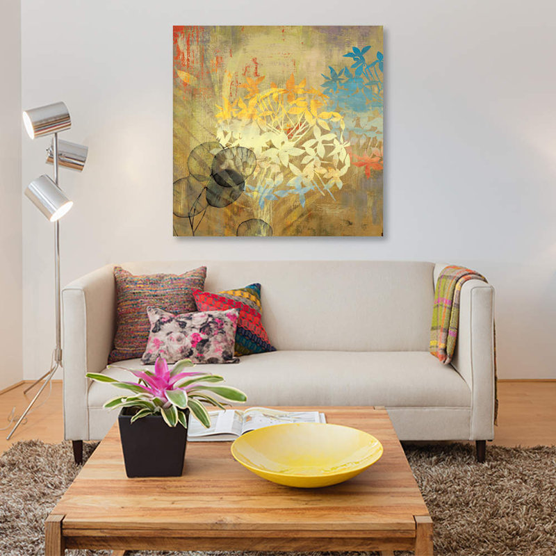 « wildflowers », impression sur toile, H 48 po x l 48 po x P 1,5 po, Toile tendue, Pas de tapis