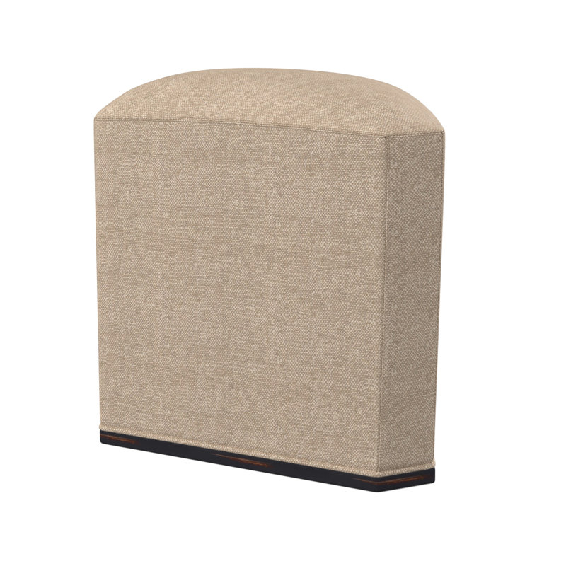 Quinn Novelty Ottoman, Vintage Ebony, Filigree Ivory 100% Polyester