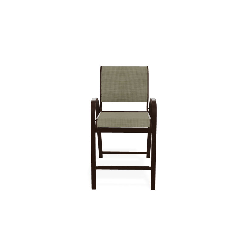 Tabouret de bar 42 po Holna, Bristol taupe Sunbrella®, Kona texturé