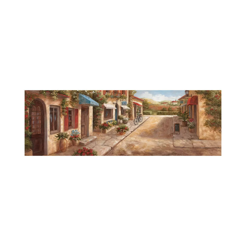 Italian Village I by Nan - Panoramic Painting on Canvas, Wrapped Canvas, 30.48 cm H x 91.44 cm W x 1.91 cm D