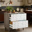 Classeur 2 tiroirs, armoire de rangement spacieuse
