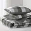 Ensemble d'édredon léger 2 pièces pour lit simple / simple TG gris anthracite Lucas-626752480-626752481