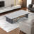 Modern rectangular rock plate coffee table-103172977