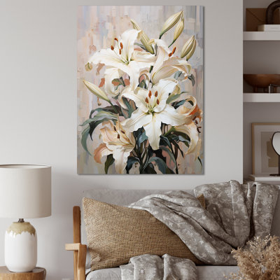 Beige lys simple Tranquility I - imprimé