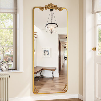 Ornately Carved Square Domed Mirror