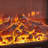 Beige Solid Wood Electric Fireplace-891376496