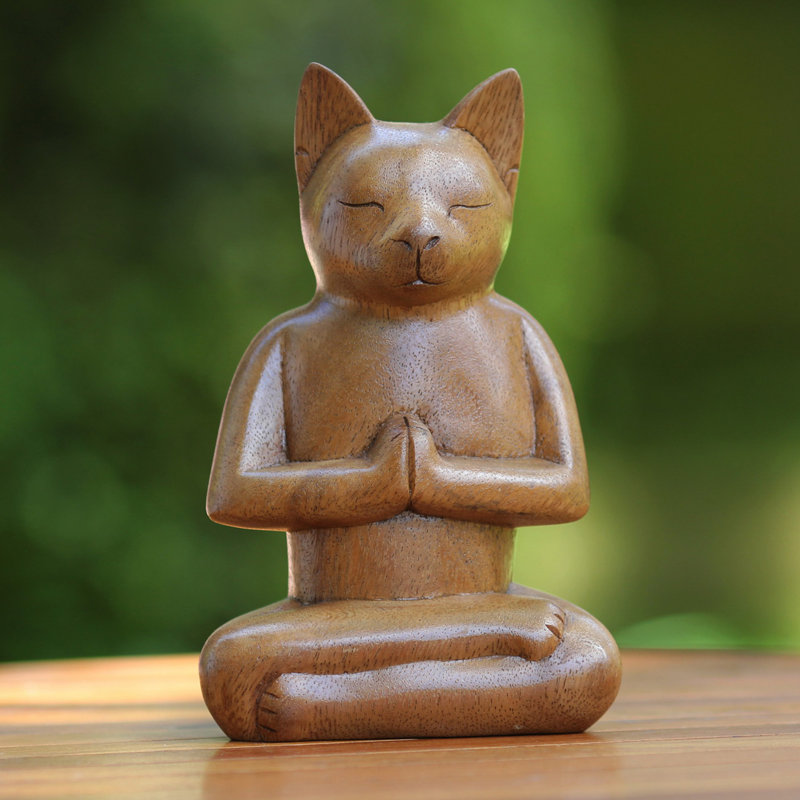 Sculpture pour chat en bois Filicia