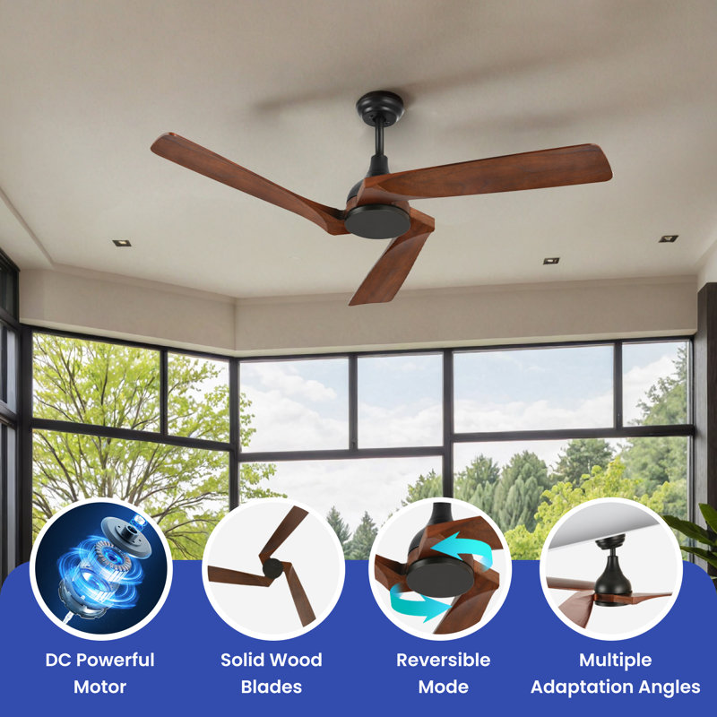 Ventilateur de plafond 52 po Krystabella