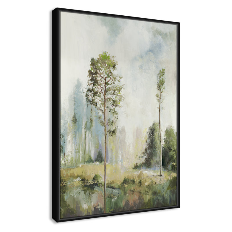 Tall Green Trees I by Allison Pearce, 37.5" H x 25.5" W, Black