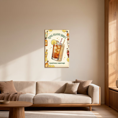 Art de cocktail tendance, brise côtière et magie tropicale
