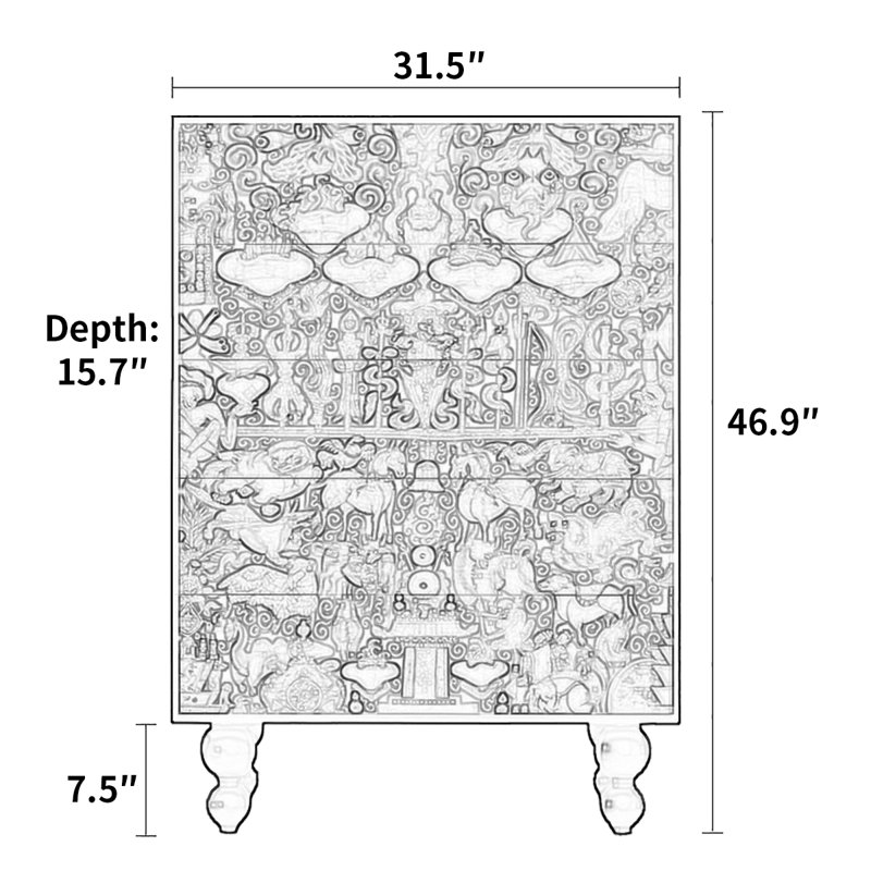 Armoire décorative française