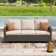 3-Seat Patio Wicker Sofa with Cushions