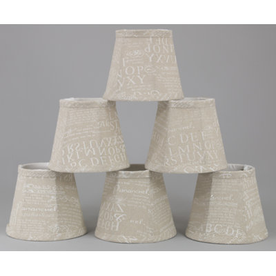 5 in. H Cotton Empire Lamp Shade